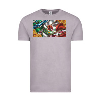 Vintage Zinc usa flag and mexico flag with sunflower and cowhide  license plate Vintage Tee - Artiststas