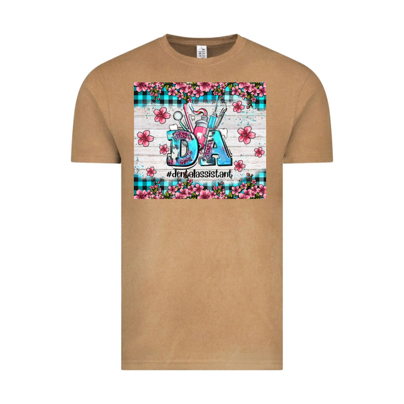 Da Dental Assistant Dentist Element With Flowers Vintage Tee by AdoDesignShop | Teevron