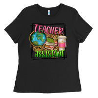 Black teacher assistant Ladies Tee - texasbilliewilder