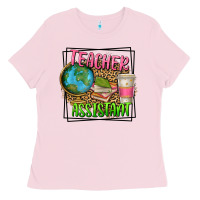 Bubblegum Pink teacher assistant Ladies Tee - texasbilliewilder