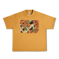 Peanut Butter horseshoe cowhide cactus background Urban Heavy Tee - AdoDesignShop