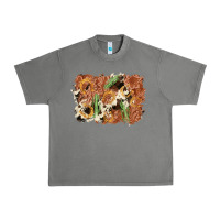 Tornado horseshoe cowhide cactus background Urban Heavy Tee - AdoDesignShop