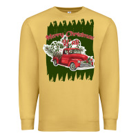 Antique Gold merry christmas y'all truck Premium Sweatshirt - Bettercallsaul