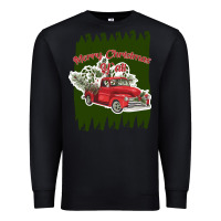 Black merry christmas y'all truck Premium Sweatshirt - Bettercallsaul