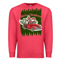 Cardinal merry christmas y'all truck Premium Sweatshirt - Bettercallsaul