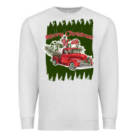 Oatmeal Heather merry christmas y'all truck Premium Sweatshirt - Bettercallsaul