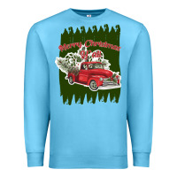 Ocean Blue merry christmas y'all truck Premium Sweatshirt - Bettercallsaul