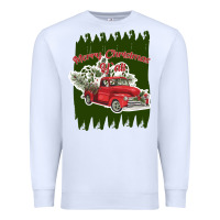 White merry christmas y'all truck Premium Sweatshirt - Bettercallsaul