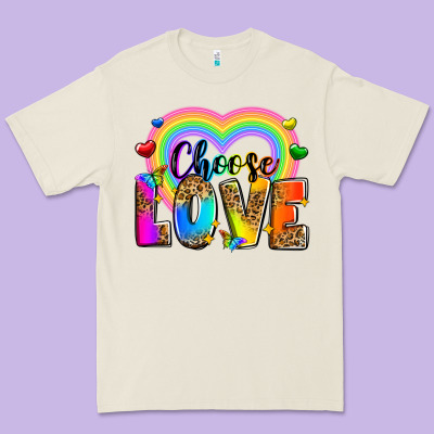 Choose Love Premium Tee Designed By Zillion Design Studio