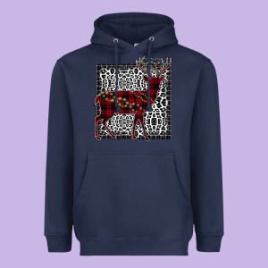 Christmas Deer Heavyweight Hoodie Designed By Bettercallsaul
