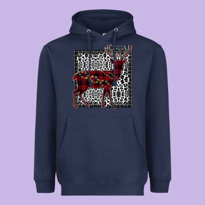 Christmas Deer Heavyweight Hoodie Designed By Bettercallsaul