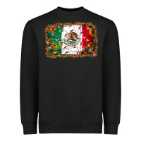 Black Christmas lights Mexican flag Heavyweight Sweatshirt - Jasminsmagicworld