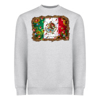 Heather Grey Christmas lights Mexican flag Heavyweight Sweatshirt - Jasminsmagicworld