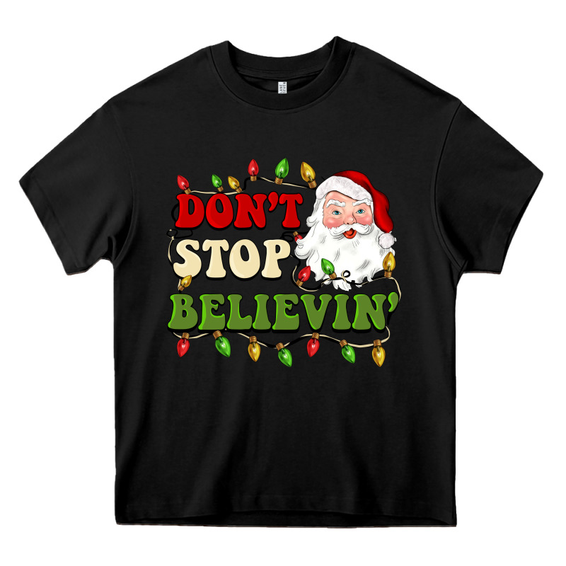 Don't Stop Believin Heavy Core Tee by BarkalooDesign | Teevron