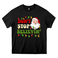 Black don't stop believin Heavy Core Tee - BarkalooDesign