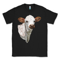 Black Texas Longhorn Calf Face Classic Tee - LillyAllenDesigns