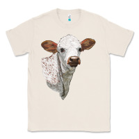 Natural Texas Longhorn Calf Face Classic Tee - LillyAllenDesigns