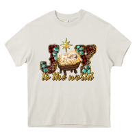 Cream joy to the world Heavy Core Tee - RanaPortraitStore