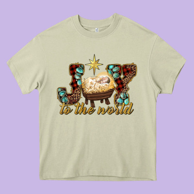 Joy To The World Heavy Core Tee Designed By Ranaportraitstore