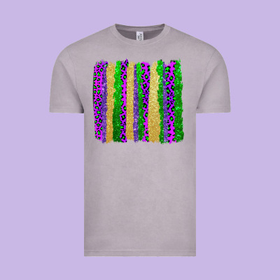 Mardi Gras Brushstrokes Vintage Tee Designed By Adodesignshop