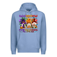 Colony Blue Hallothanksmas it's the most wonderful time of the Premium Hoodie - NancyCooperArtShop