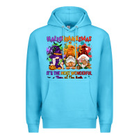 Ocean Blue Hallothanksmas it's the most wonderful time of the Premium Hoodie - NancyCooperArtShop