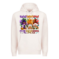 Pale Pink Hallothanksmas it's the most wonderful time of the Premium Hoodie - NancyCooperArtShop