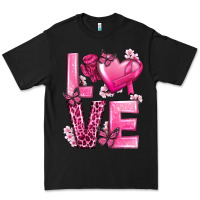 Black Love Cancer with Heart Premium Tee - texasbilliewilder