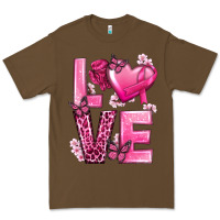 Cacao Love Cancer with Heart Premium Tee - texasbilliewilder