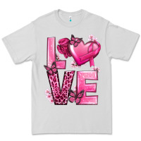 Dove Grey Love Cancer with Heart Premium Tee - texasbilliewilder
