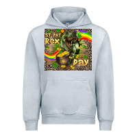 Heather Grey St. Pat Rex Day Urban Hoodie - CowGirlArtShop