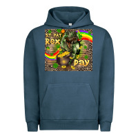 Pigment Midnight Navy St. Pat Rex Day Urban Hoodie - CowGirlArtShop
