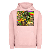 Pigment Salmon St. Pat Rex Day Urban Hoodie - CowGirlArtShop