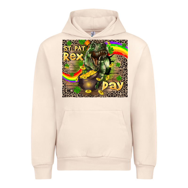St. Pat Rex Day Urban Hoodie by CowGirlArtShop | Teevron