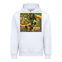 White St. Pat Rex Day Urban Hoodie - CowGirlArtShop