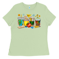 Matcha teacher coffee cups tbw Ladies Tee - texasbilliewilder