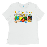 White teacher coffee cups tbw Ladies Tee - texasbilliewilder
