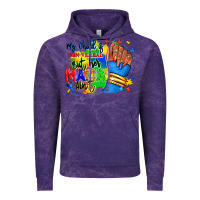 Cloud Purple my child is non verbal but her mama aint afro hand rana Vintage Hoodie - RanaPortraitStore