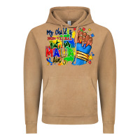 Vintage Camel my child is non verbal but her mama aint afro hand rana Vintage Hoodie - RanaPortraitStore