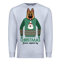Heather Grey German shepherd dog Christmas Premium Sweatshirt - Bettercallsaul