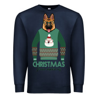 Navy German shepherd dog Christmas Premium Sweatshirt - Bettercallsaul