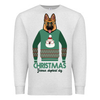 Oatmeal Heather German shepherd dog Christmas Premium Sweatshirt - Bettercallsaul