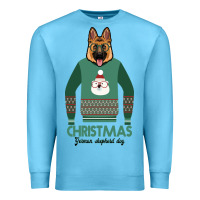 Ocean Blue German shepherd dog Christmas Premium Sweatshirt - Bettercallsaul