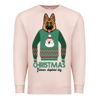 Pale Pink German shepherd dog Christmas Premium Sweatshirt - Bettercallsaul