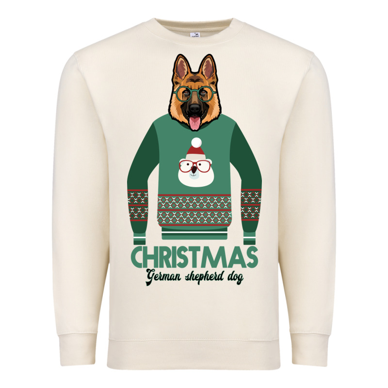German Shepherd Dog Christmas Premium Sweatshirt by Bettercallsaul | Teevron