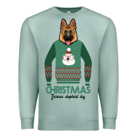 Seafoam German shepherd dog Christmas Premium Sweatshirt - Bettercallsaul