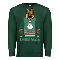 Sports Green German shepherd dog Christmas Premium Sweatshirt - Bettercallsaul