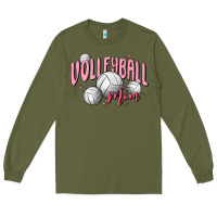 Army Green volleyball mom Long Sleeve Tee - MaliasSmallBusiness