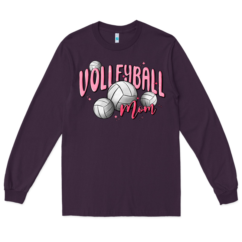 Volleyball Mom Long Sleeve Tee by MaliasSmallBusiness | Teevron
