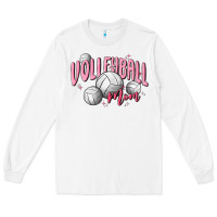 White volleyball mom Long Sleeve Tee - MaliasSmallBusiness